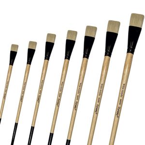 מכחולים שטוחים Dynasty- איכותי שיער טבעי סינתטי Faux Bristle 8600
