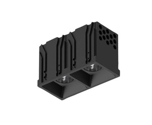 שקוע תקרה 2X4W SYSTEM Z4 שחור סמיקום - Semicom