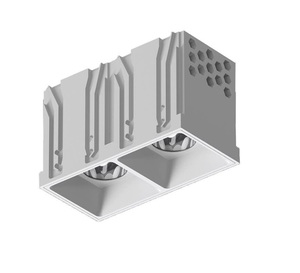שקוע תקרה 2X4W SYSTEM Z4 לבן סמיקום - Semicom