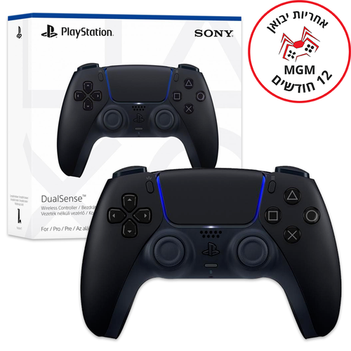 PLAYSTATION 5 DUALSENSE WIRELESS CONTROLLER BLACK יבוא
