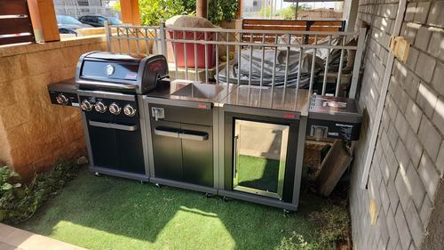 גריל רבולושן 4 שחור + כירת צד גז + יח’ כיור + יח’ מקרר Coleman - עריכת מפרט ותמונות — תמונת מוצר