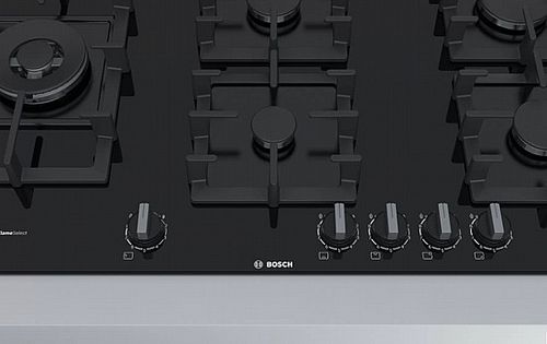 כיריים גז בוש 90 ס''מ דגם Bosch PPS9A6C90N זכוכית שחורה