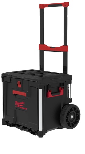 עגלת מגירה על גלגלים עם מוט טלסקופי PACKOUT™ מבית milwaukee