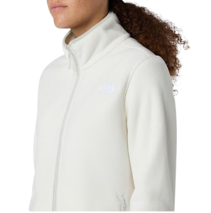 מעיל מיקרופליז נשים GLACIER 100 FULL ZIP White Dune
