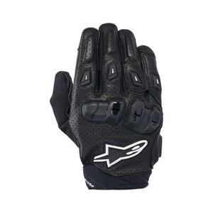 כפפות רכיבה עור אלפינסטארס שחור לבן ALPINESTARS SP X7