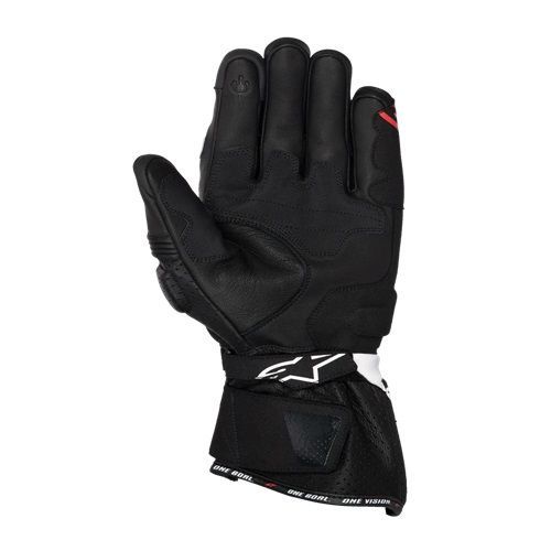 כפפות רכיבה עור אלפינסטארס שחור לבן ALPINESTARS SP-3
