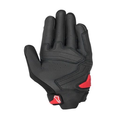 כפפות רכיבה עור אלפינסטארס אדום שחור לבן ALPINESTARS SP X7