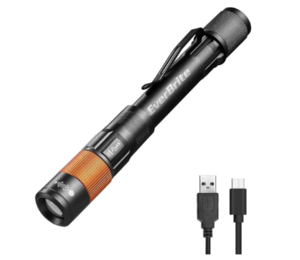 פנס עט נטען מאלומיניום 300 לומן EverBrite E101085