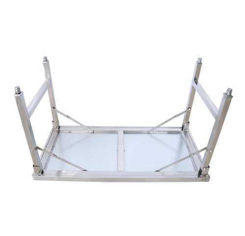  שולחן נירוסטה מתקפל נסליין 1200X600X850 מ