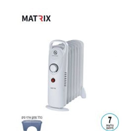 רדיאטור BABY 800W לחימום 7 צלעות