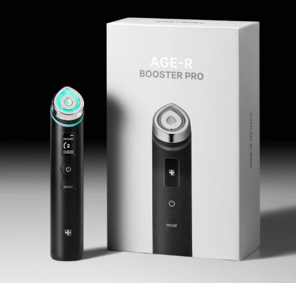 מכשיר לשיפור ספיגת מוצרי לחות לעור הפנים Medicube Age-R Booster Pro Black