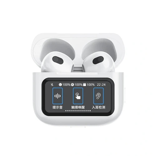 אוזניות Bluetooth אלחוטיות WiWU T23 עם מסך תצוגה, מגע חכם וזיהוי אוזן אוטומטי
