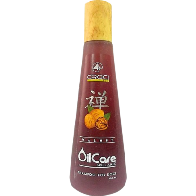 שמפו OilCare לכלבים עם שמן אגוז להזנה עמוקה ופרווה זוהרת – Shine 