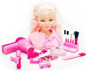 ראש בובה לעיצוב שיער ואיפור עם 75 אביזרים - אדל סלון יופי