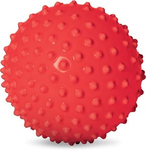 כדור תחושות/עיסוי ענק אטום ורך עם זיזים בגודל 18 ס"מ - אדום