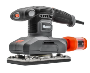 מלטשת מלבנית 260W לעץ עם מיכל איסוף נסורת - HUNTER