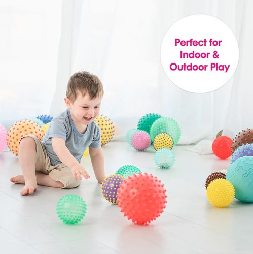 כדור תחושות/עיסוי ענק אטום ורך עם זיזים בגודל 18 ס