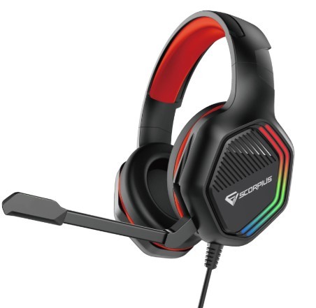 אוזניות גיימינג עם מיקרופון Scorpius GH810