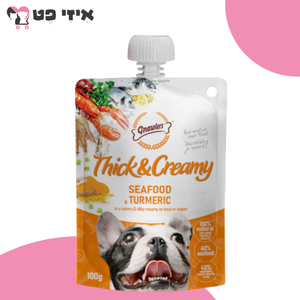 גנולרס מחית ליקוק בטעם פירות ים וכורכום לכלב 100 גרם Gnawlers