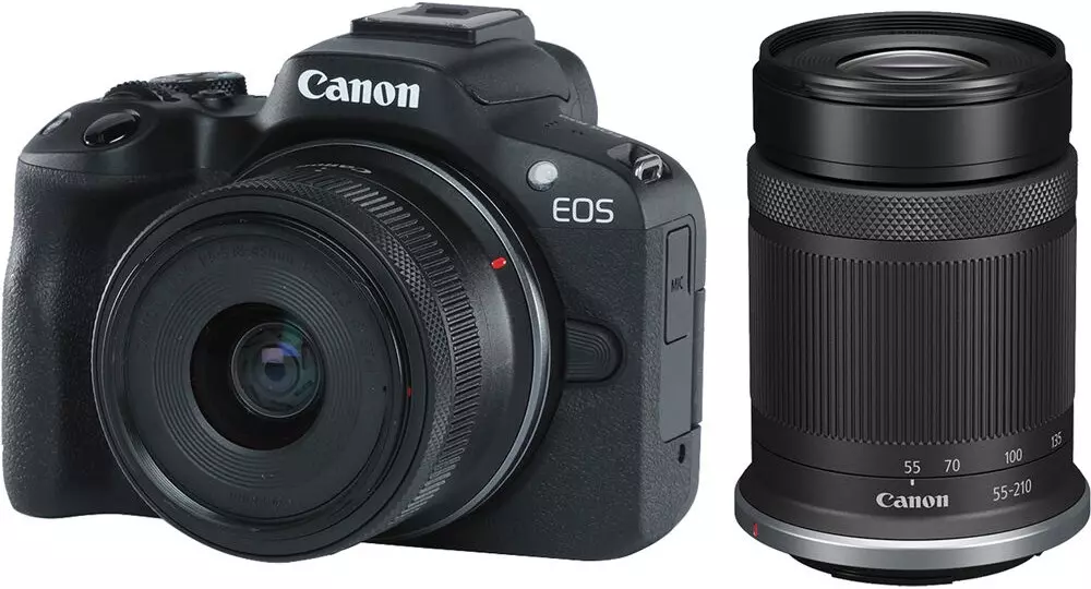 מצלמה חסרת מראה קנון Canon EOS R50 Double Kit 18-45mm + 55-210mm