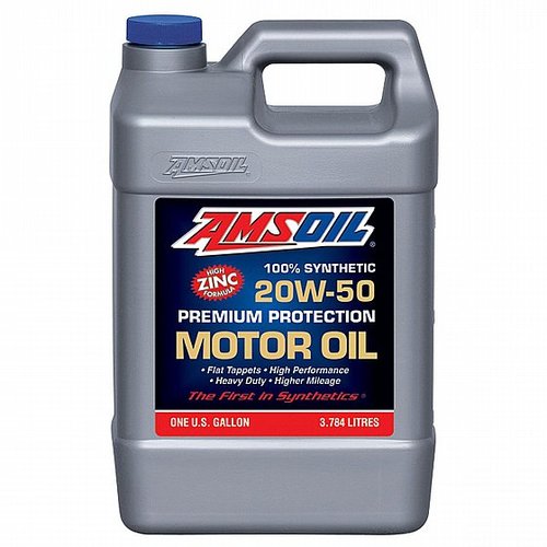 שמן מנוע AMSOIL Premium Protection 20W50 Synthetic Engine Oil 3.78L