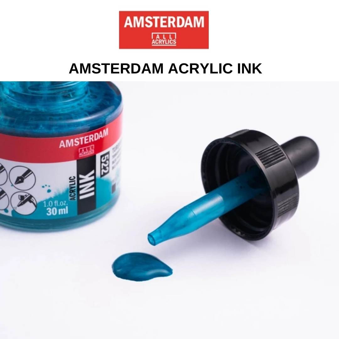 דיו אקרילי 30 מ"ל AMSTERDAM ACRYLIC INK ׁ(מגוון צבעים)