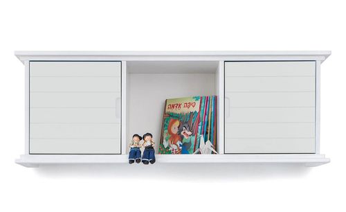 כוורת תליה מתצוגה מעץ מלא דגם נוגה בצבע קרם - בחנות באור עקיבא