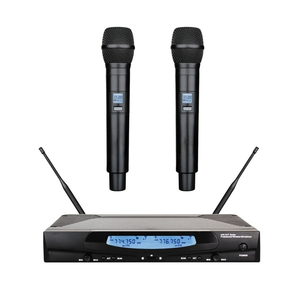 זוג מיקרופונים אלחוטיים מקצועיים QL Milano PREMIUM-8062 עם מזוודת נשיאה