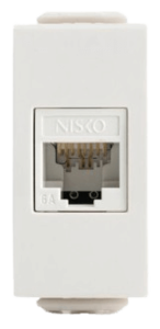 שקע מחשב לא מסוכך RJ45 CAT6A "ניסקו סוויץ