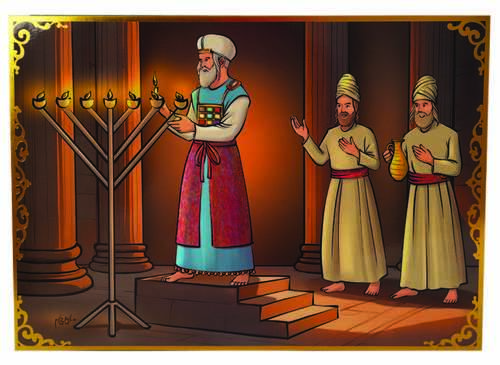 ערכת חנוכה מצוירת