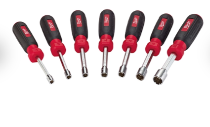 סט ביטים מגנטיים Milwaukee ‎48-22-2517‎ – ‎7‎ חלקים (Metric HollowCore™ Nut Driver Set)