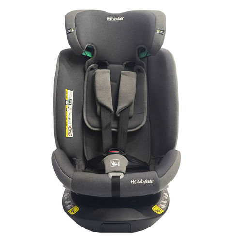 כיסא בטיחות ORBIT מסתובב 360º מבית BabySafe (אפור)