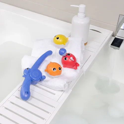 Catch & Splash – משחק דייג מגנטי לאמבטיה לילדים | צעצוע מים אקולוגי מתוך קולקציית במיוחד לילדים (מכלול ומידות) - פריט מעוצב לעיצוב חלל רחצה מודרנ
