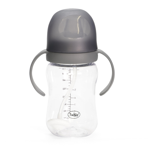בקבוק אימון עם קשית משקולת – Training Bottle With a Weight Straw צבע:אפור - Grey