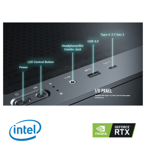 מחשב נייח גיימינג  RTX 5060Ti Intel Core Ultra 5 245KF - Gaming כונן 2TB SSD, זכרון 32GB DDR5