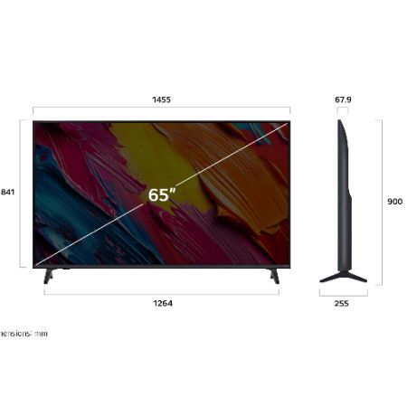 טלוויזיה חכמה 65" LG 4K QNED אל ג`י דגם 65QNED70A6A