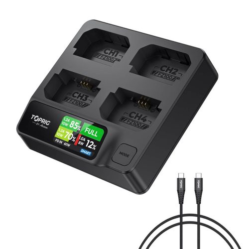 מטען מהיר ל4 סוללות Accsoon TOPRIG NP-FZ100 Fast Charger