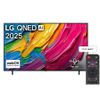 טלוויזיה "75 חכמה LGQ QNED80 AI ברזולוציית LG 4K אל ג`י דגם 75QNED80A6A