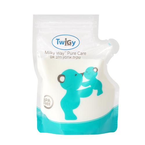 30 שקיות אחסון חלב אם טוויגי מילקי וואי – Breastmilk Bags Twigy Milky Way