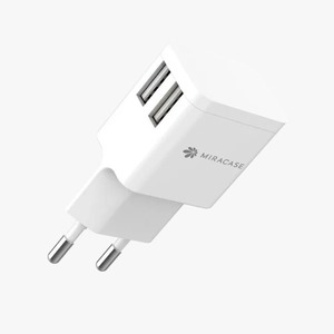 מטען קיר MIRACASE MWC244 2.4A 2USB