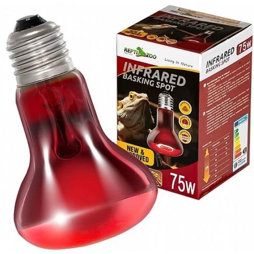 נורת אינפרא אדום לחימום ו-Basking – Repti Zoo Infrared Basking Spot 75W