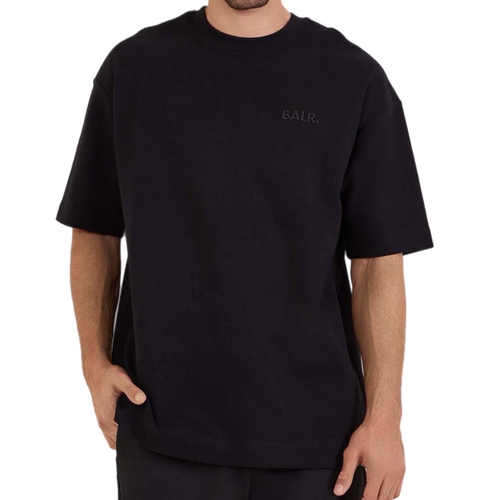 חולצה BALR מידות XS-XXL לגברים בגוון שחור עם לוגו
