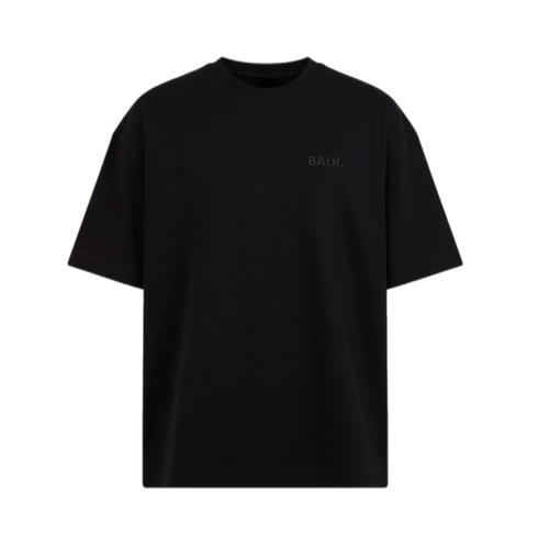 חולצה BALR מידות XS-XXL לגברים בגוון שחור עם לוגו