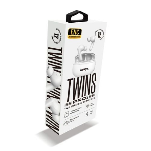 אוזניות אלחוטיות CORAL TWINS PRO 2 TWS BT
