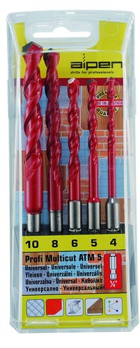 סט מקדחים 5 חלקים תואם אימפקט ALPEN