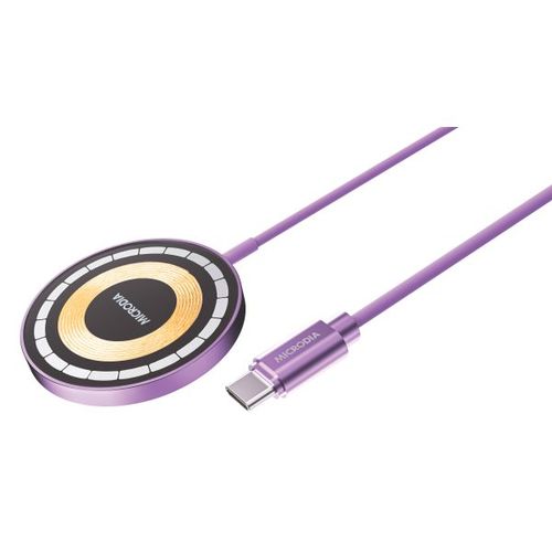 מטען אלחוטי מגסייף MICRODIA SNAPPad Visi.O 15W Purple