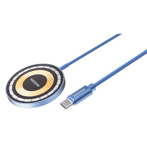 מטען אלחוטי מגסייף MICRODIA SNAPPad Visi.O 15W Blue