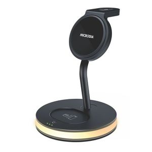 מעמד טעינה אלחוטי משולב MICRODIA SNAPStation Elite 33W 5-in1 Black