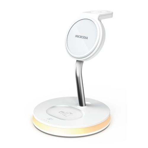 מעמד טעינה אלחוטי משולב MICRODIA SNAPStation Elite 33W 5-in1 White