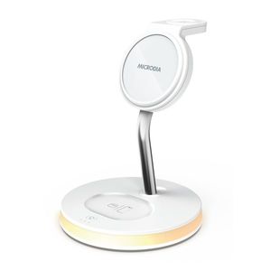 מעמד טעינה אלחוטי משולב MICRODIA SNAPStation Elite 33W 5-in1 White